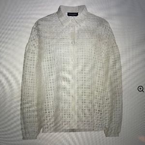 Piazza Sempione Silk Organza blouse size 46